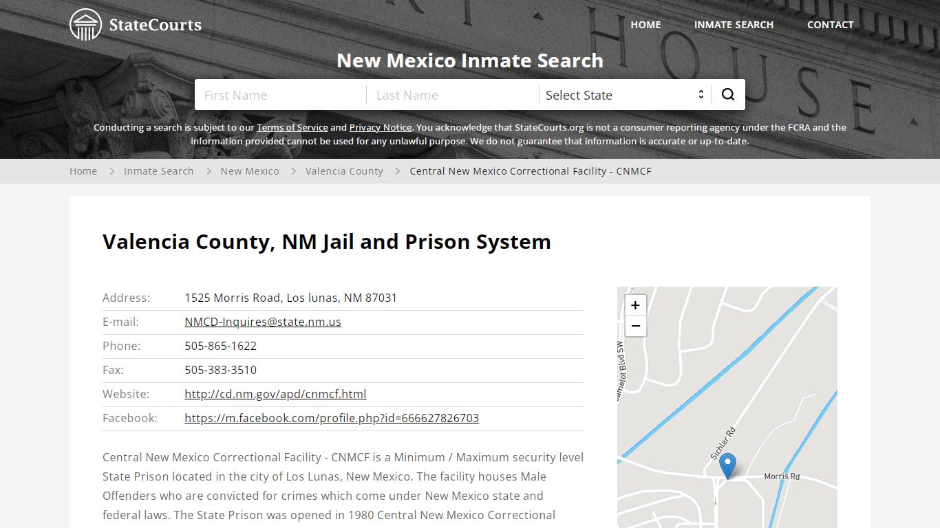 Central New Mexico Correctional Facility - CNMCF Inmate ...